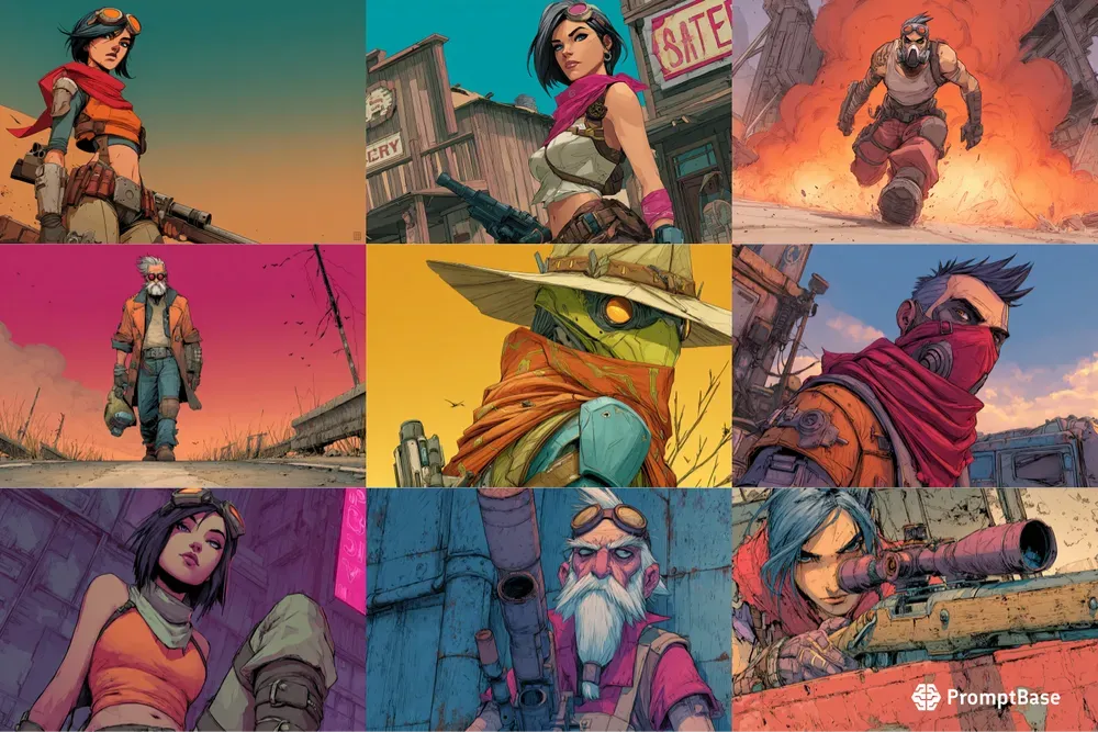 Borderlands Style Wasteland Characters