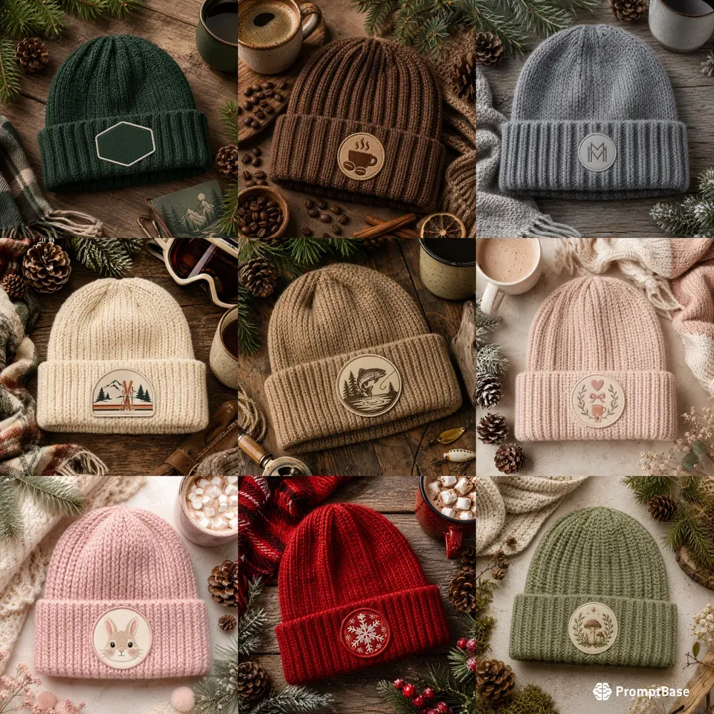 Beanie Knit Hat Mockups