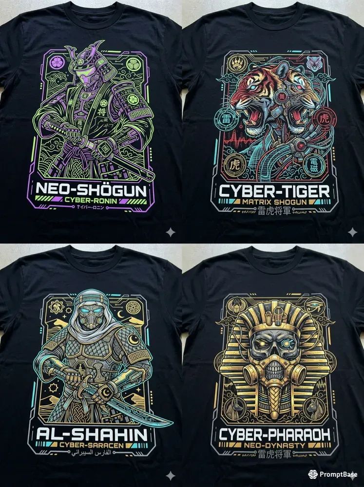 Cyberpunk Streetwear Tshirt Designs