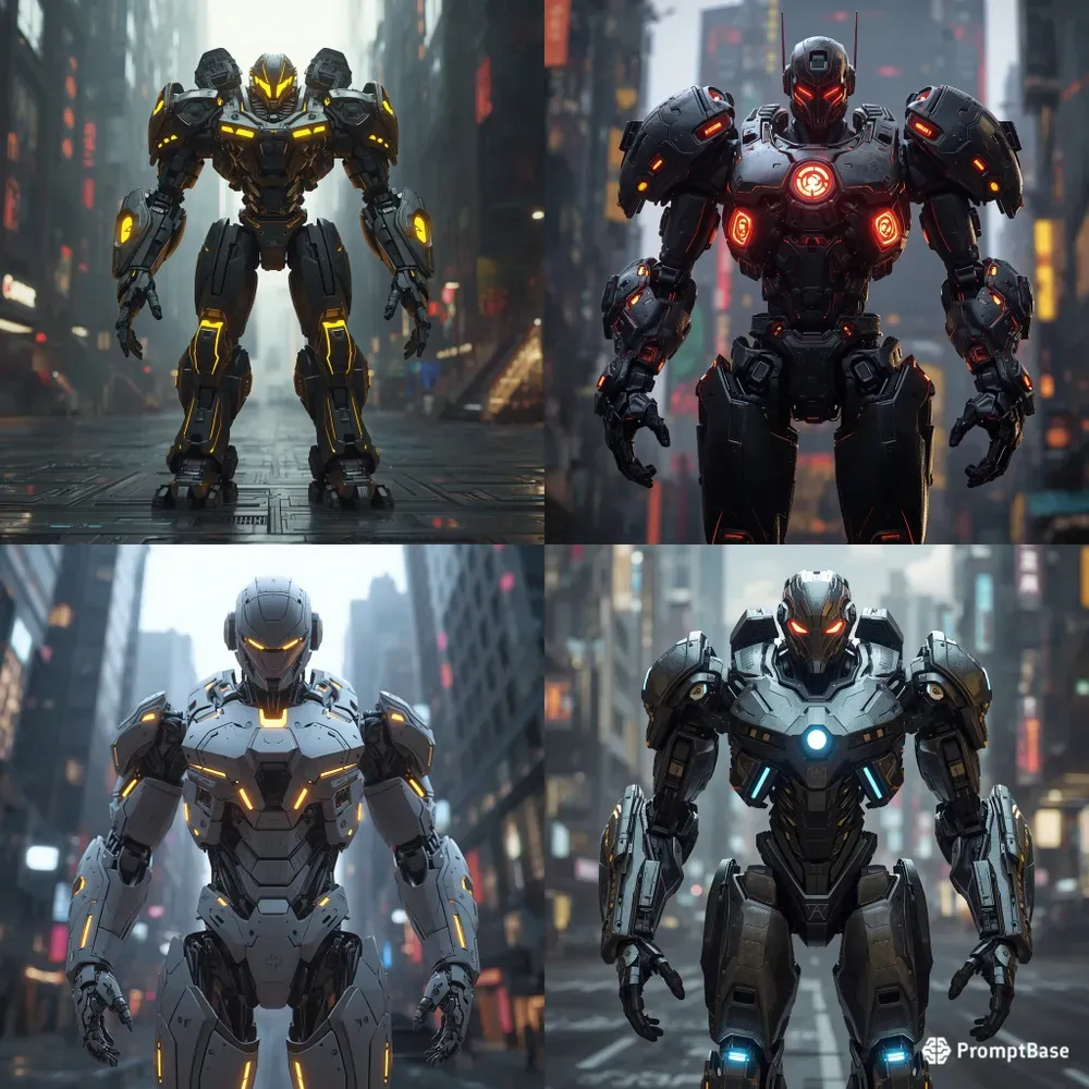 Cyberpunk Mecha Robot Gens