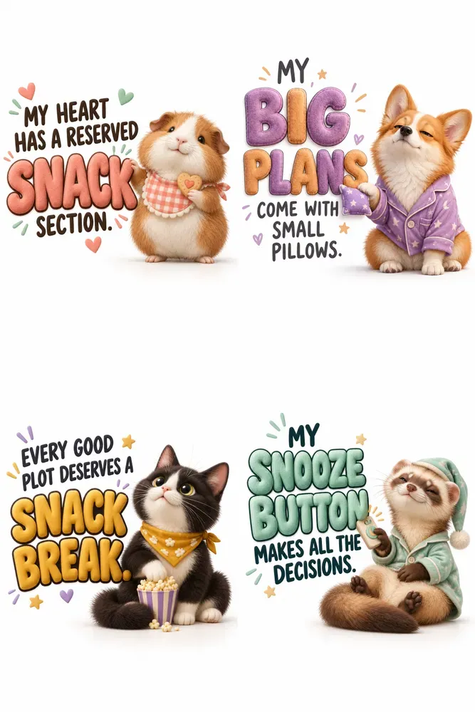Cute Pets With Big Plush Quotes
