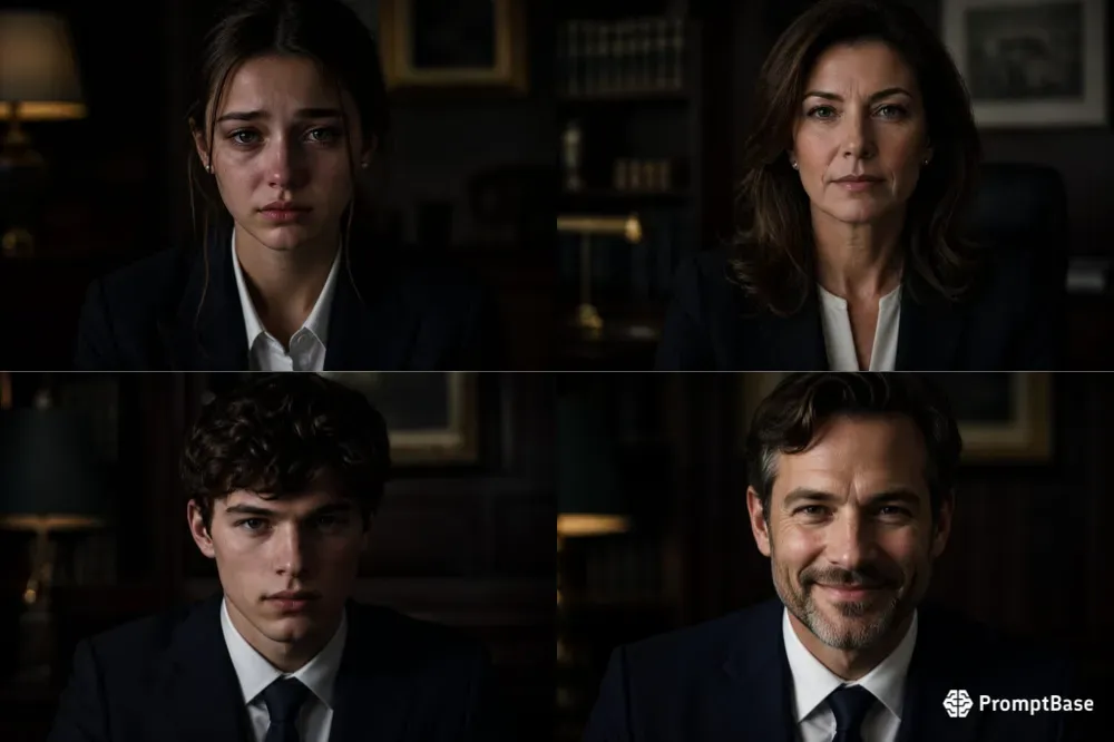 Cinematic Moody Portrait Thumbnail Shots