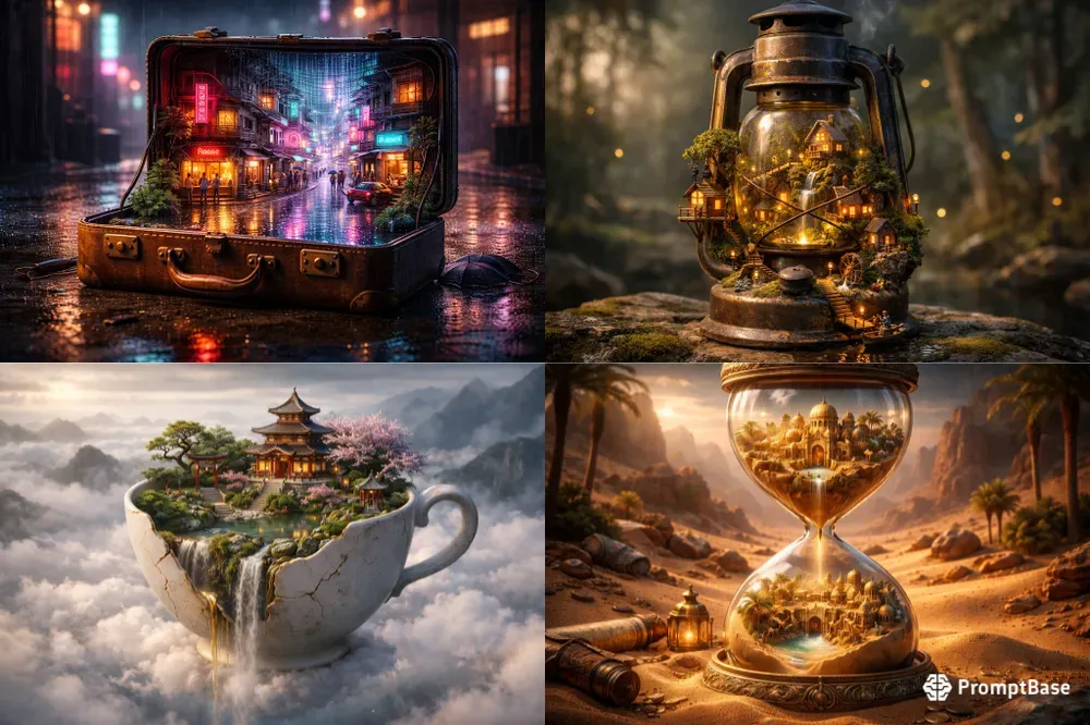 Miniature Worlds In Objects