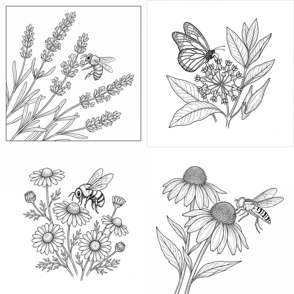 Wildflower Pollinator Packaging Art
