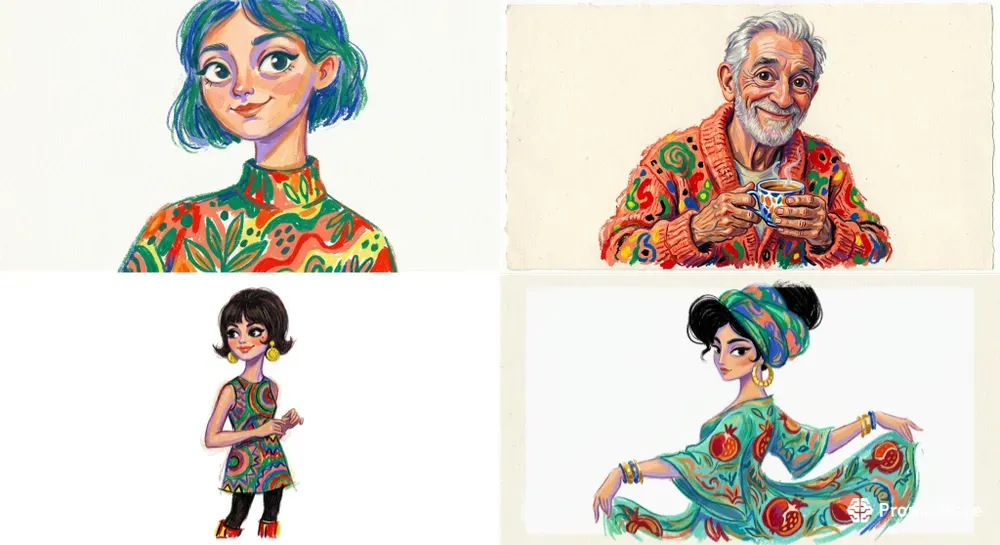 Whimsical Pastel Illustrations