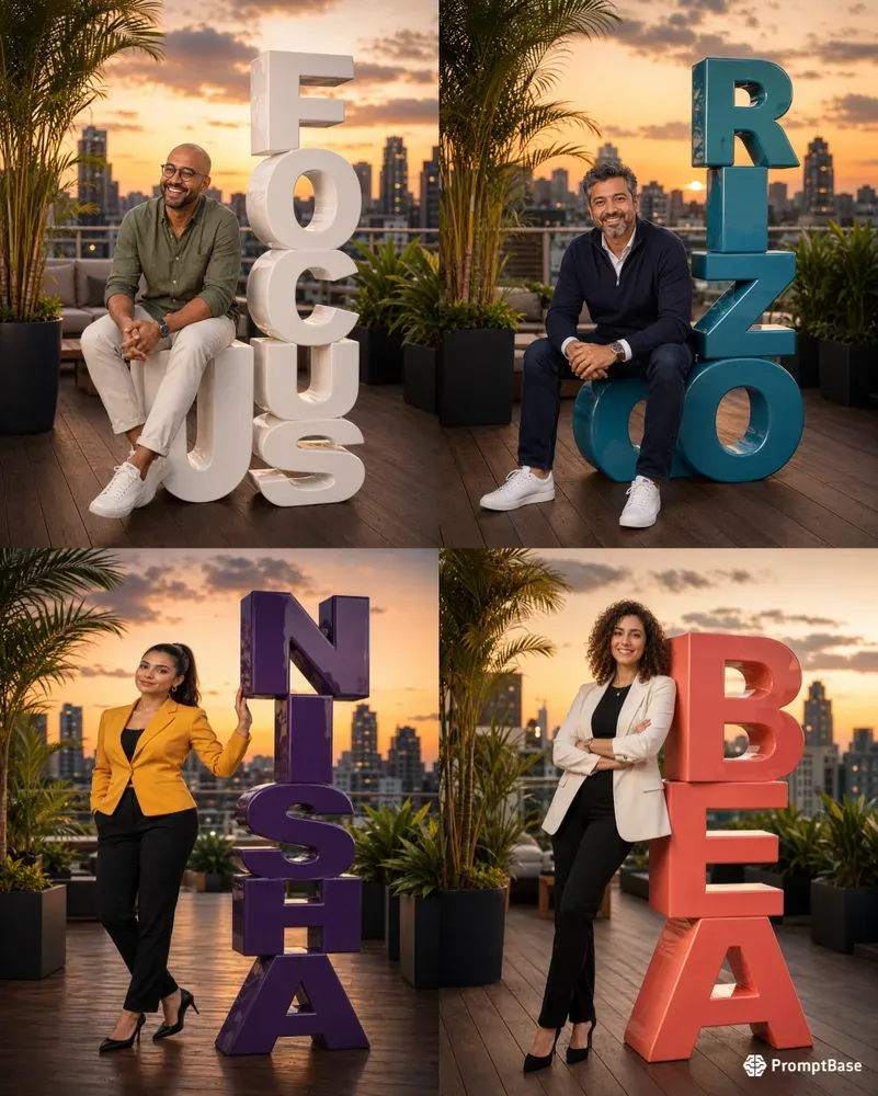 Giant Name Letters Portraits