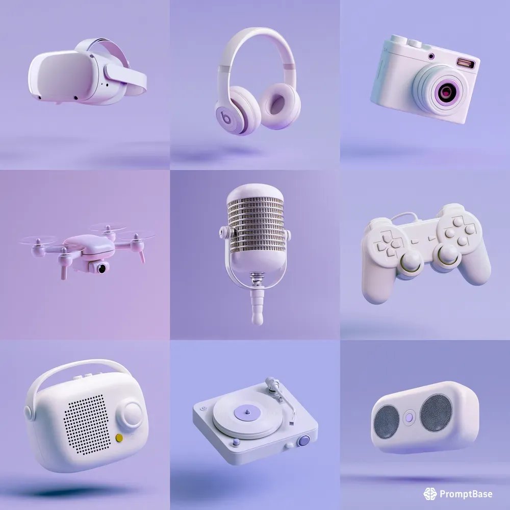 3D Floating Product Renders