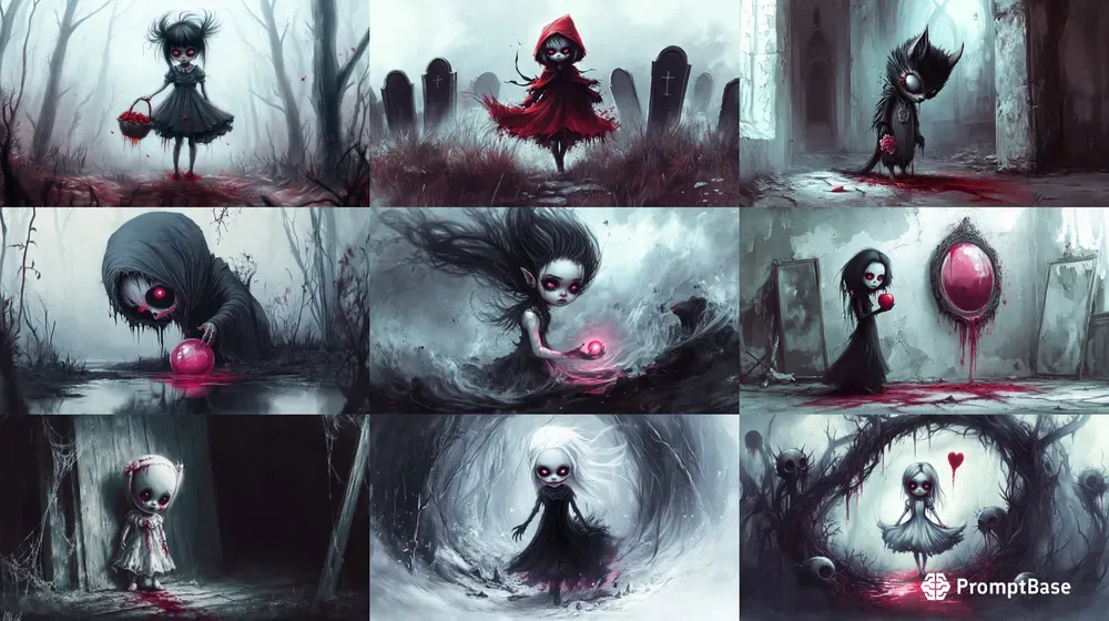 Macabre Ink Crimson Tragic Fairytales