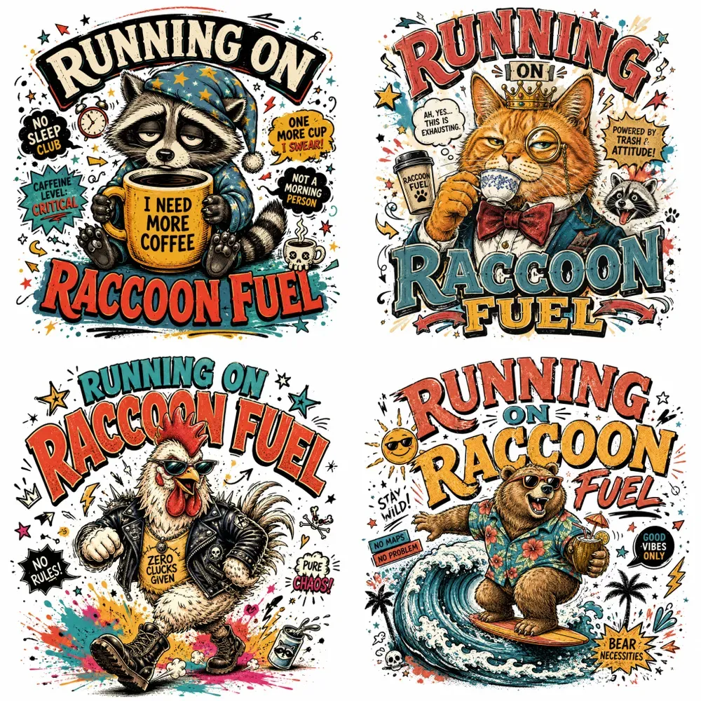 Vintage Funny Animal Tshirt Art