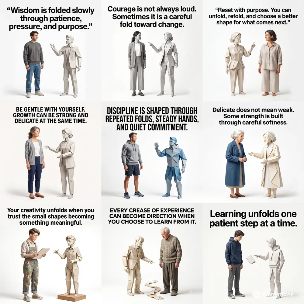 Origami Wisdom Figures