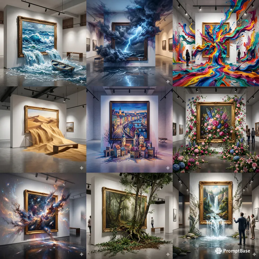 When Art Escape The Frames