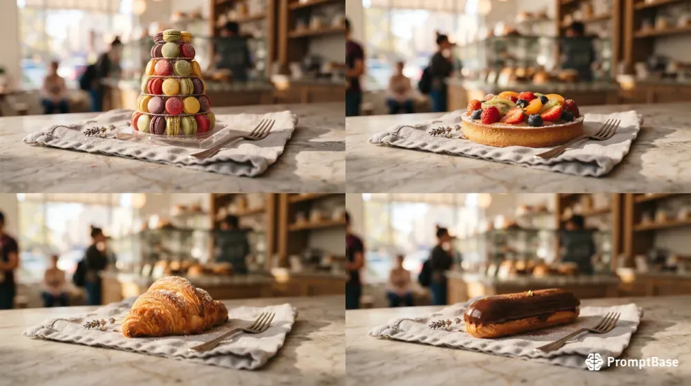 French Pastry Photography
