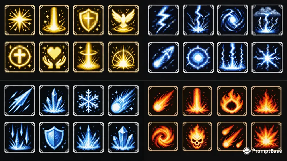 8bit RPG Skill Icon Generator