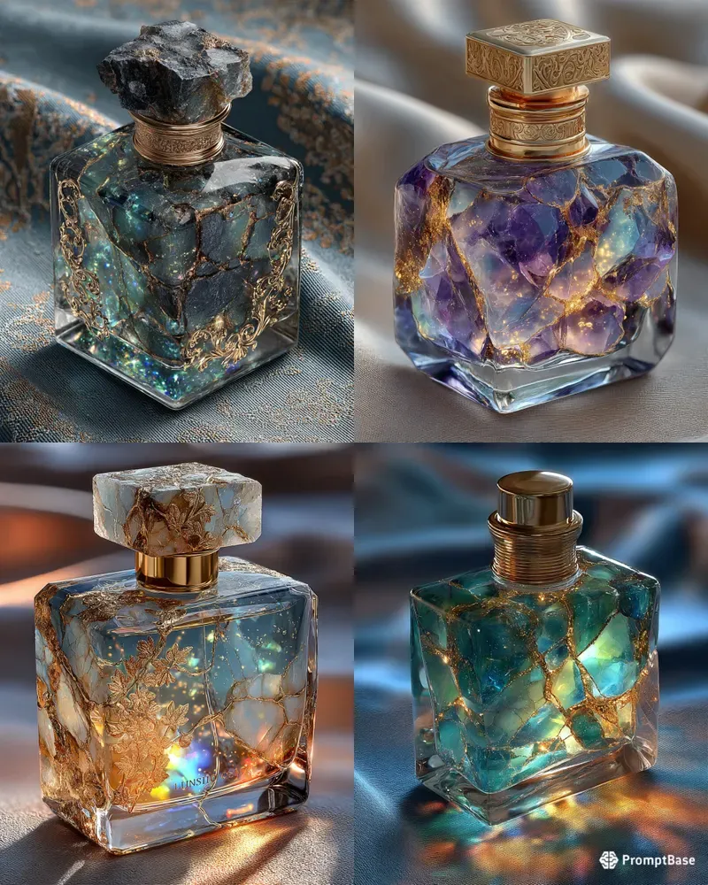 Hyperrealistic Crystal Gem Parfums