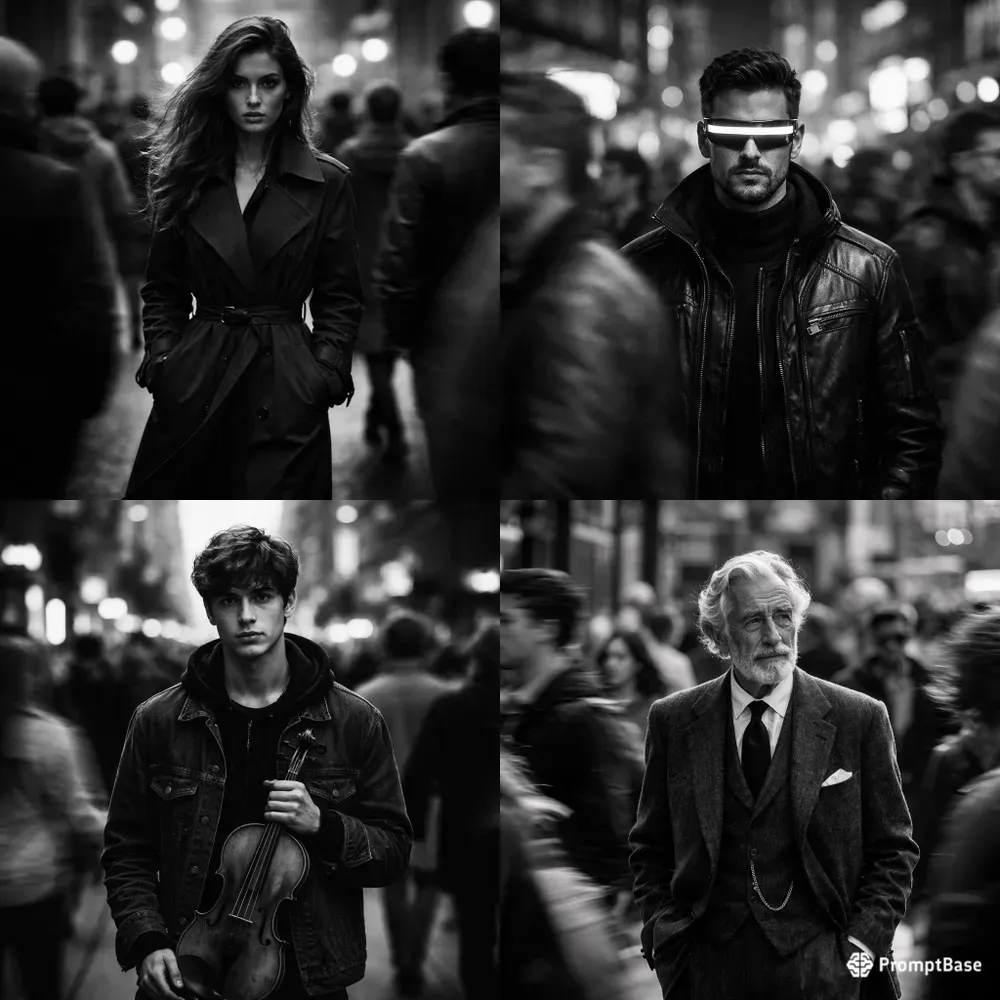Cinematic Motion Blur Street Portraits
