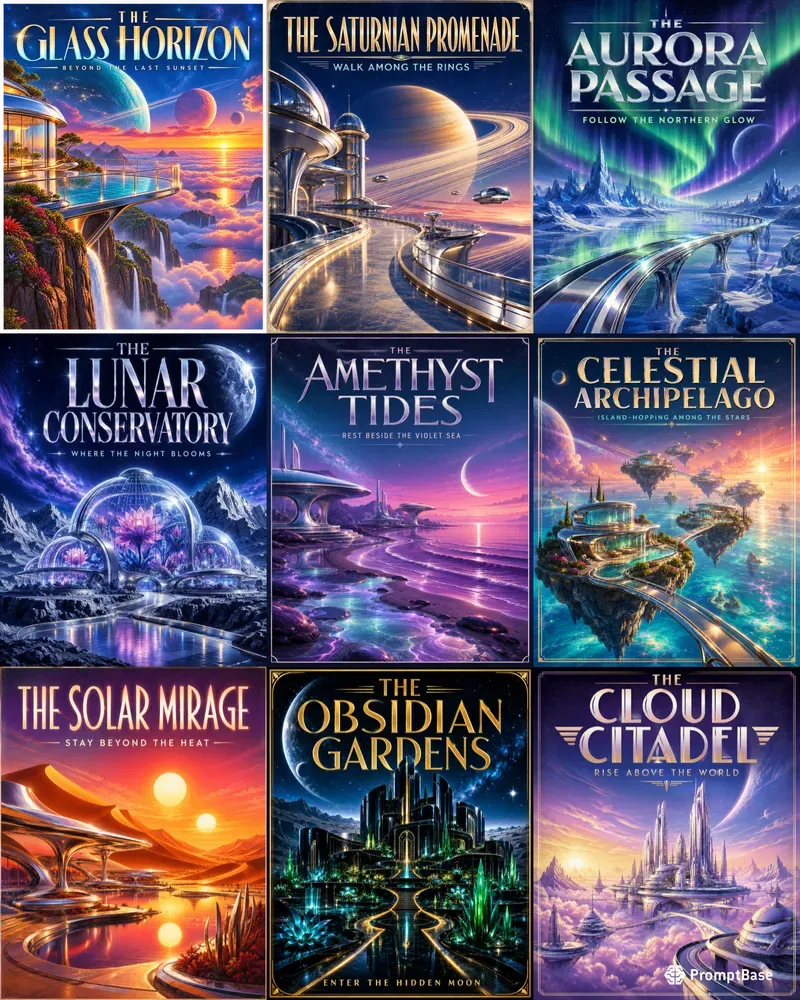 Imaginary Worlds Travel Posters