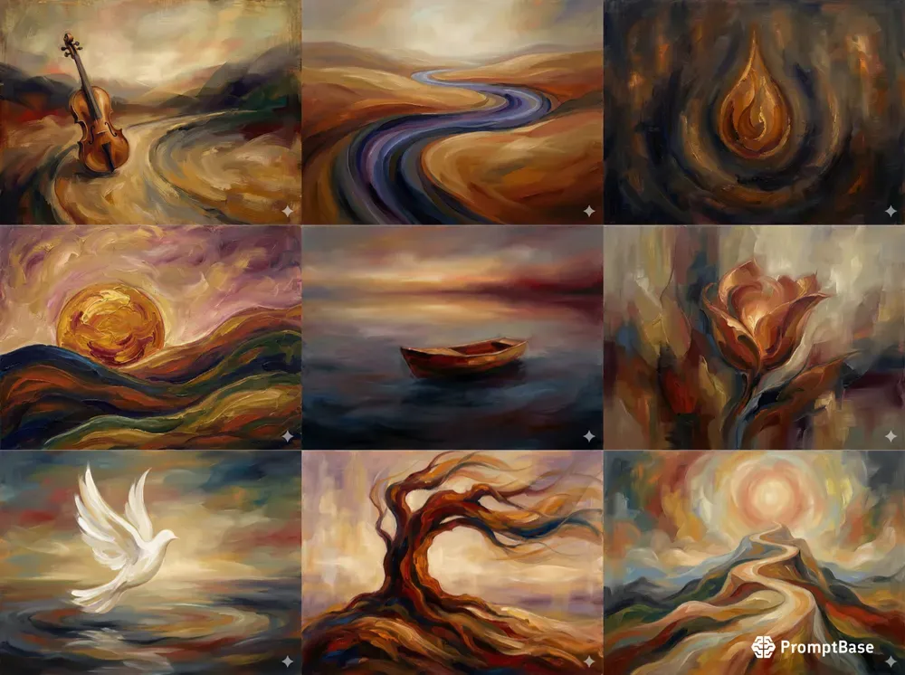 Expressive Abstract Spiritual Art
