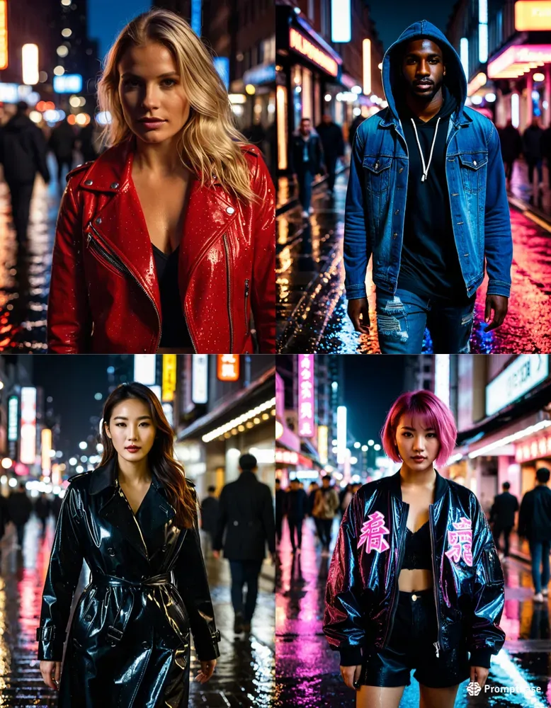 Cinematic Neon Street Portraits