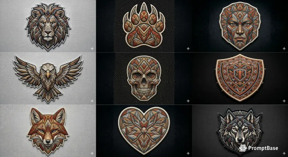 Macro Tribal Embroidery Designs