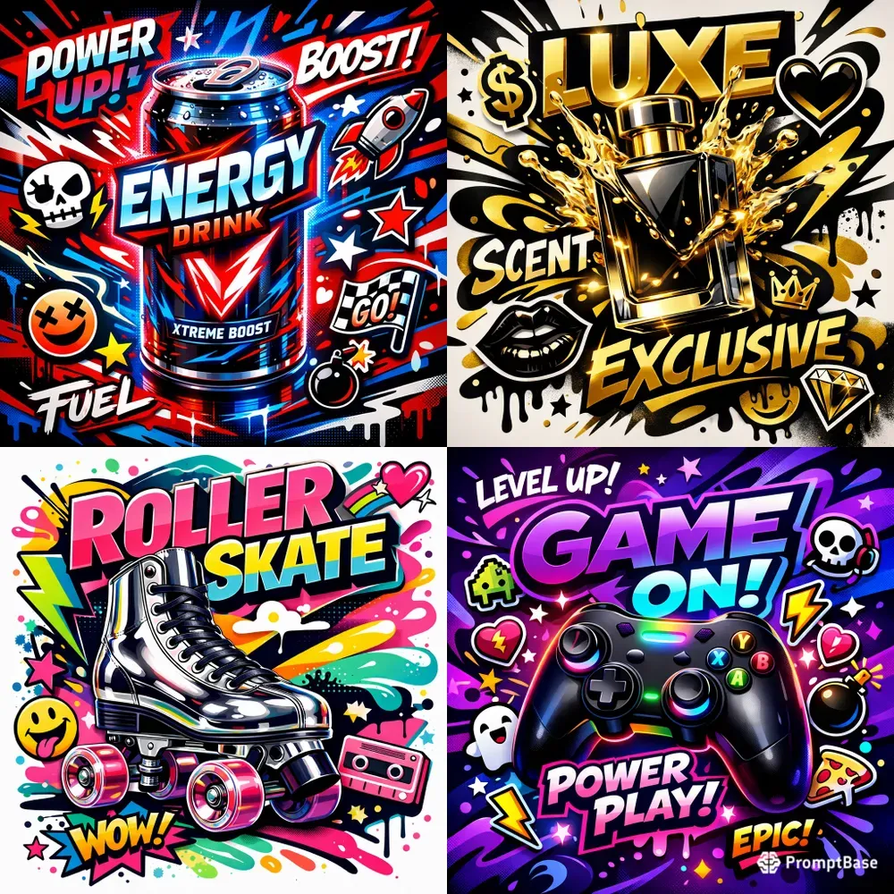 Bold Popart Branding Poster Generator