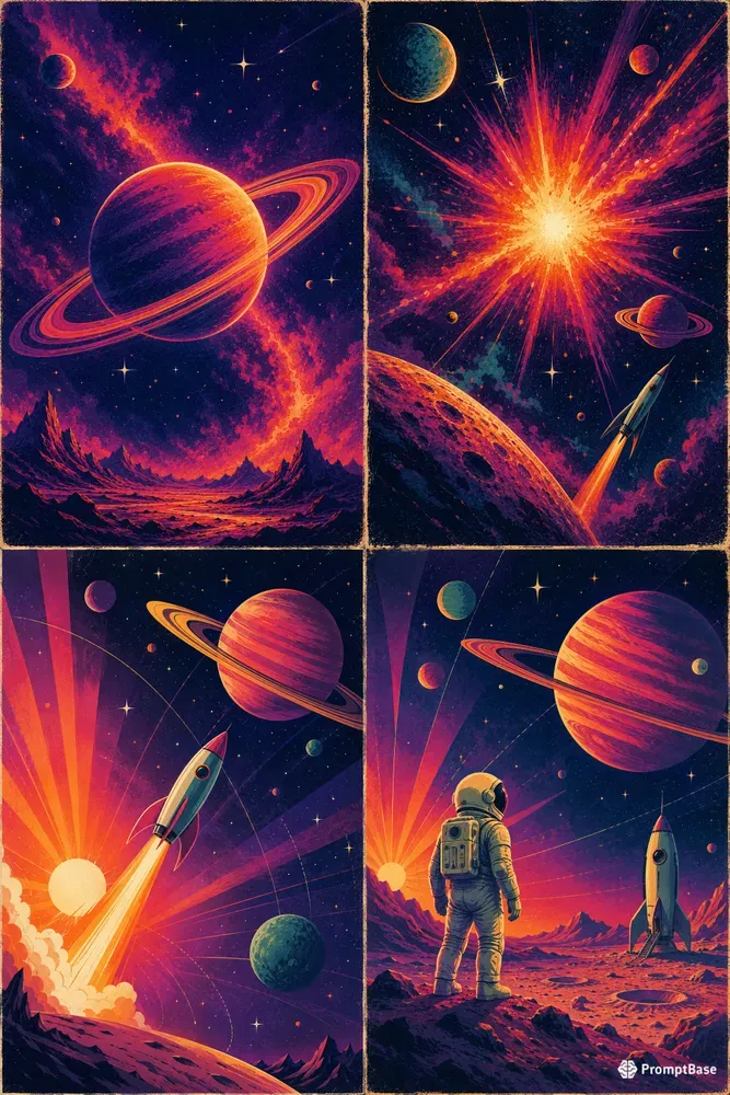 Retro Scifi Space Posters