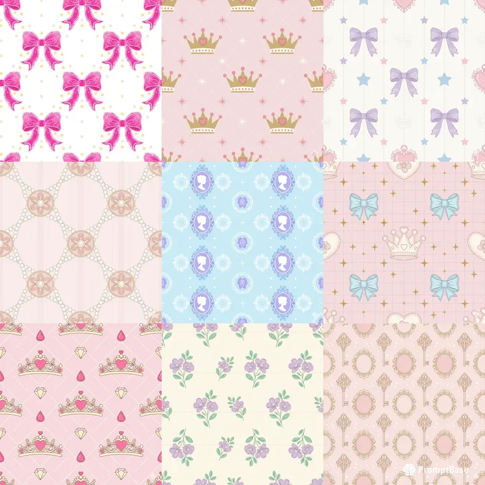 Princesscore Seamless Patterns