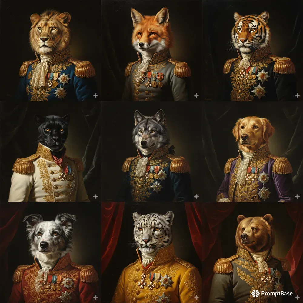 Regal 18thcentury Feline Portraits