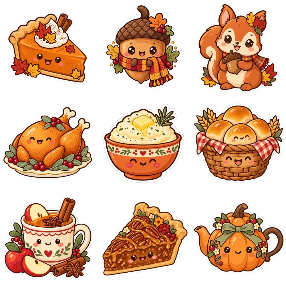 Cute Thanksgiving Stickers