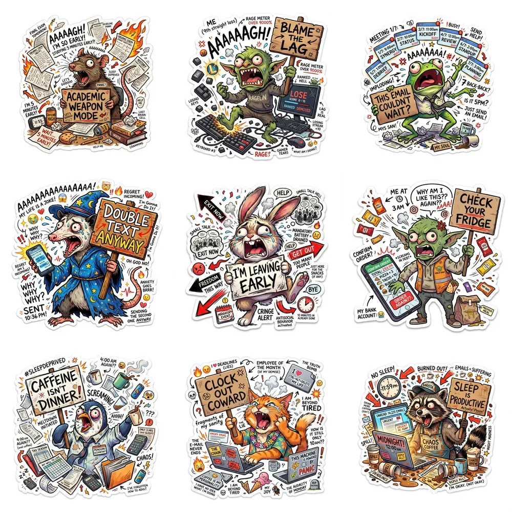 Chaotic Meme Sticker Generator