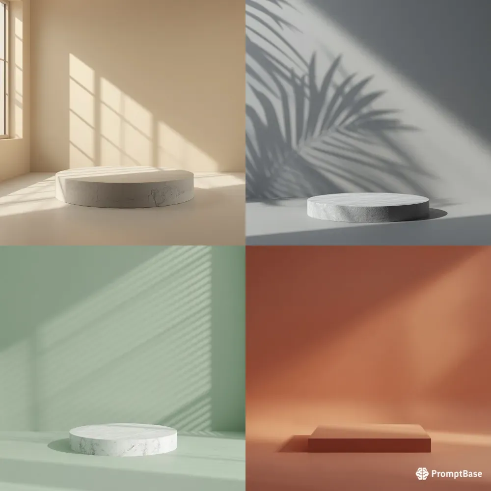 Aesthetic Product Mockup Podiums