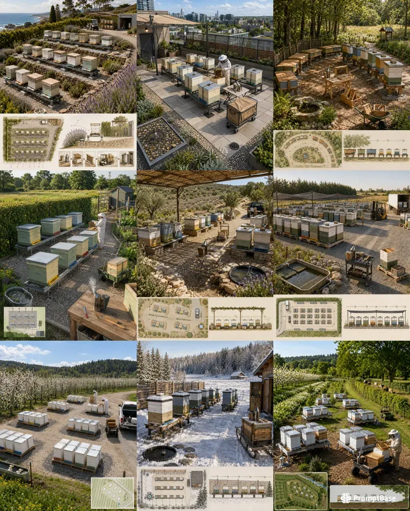 Apiary Beehive Yard Generator