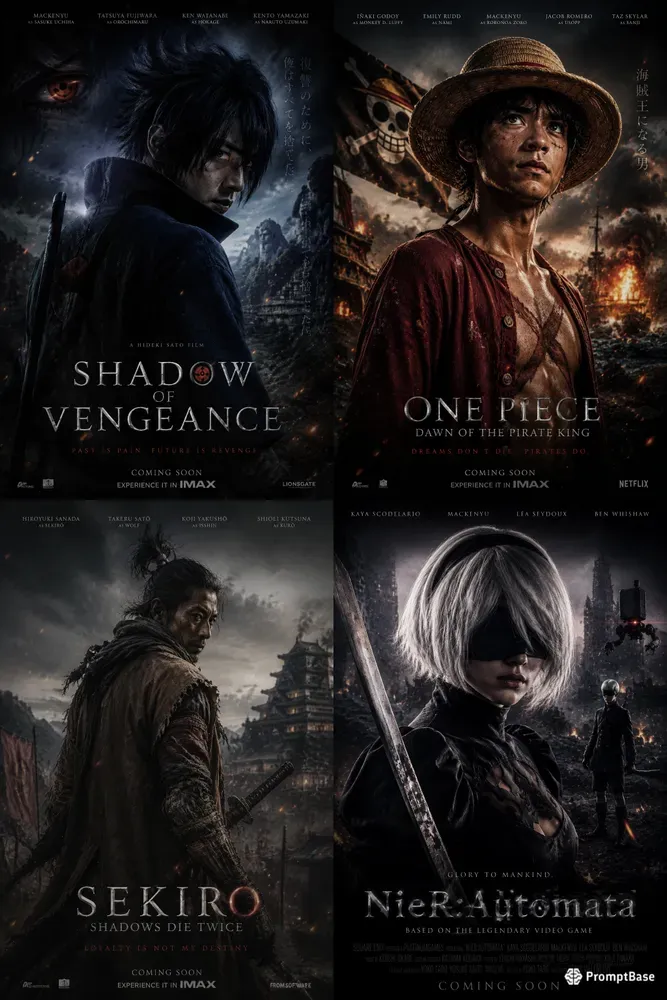 Animegame Liveaction Poster Generator