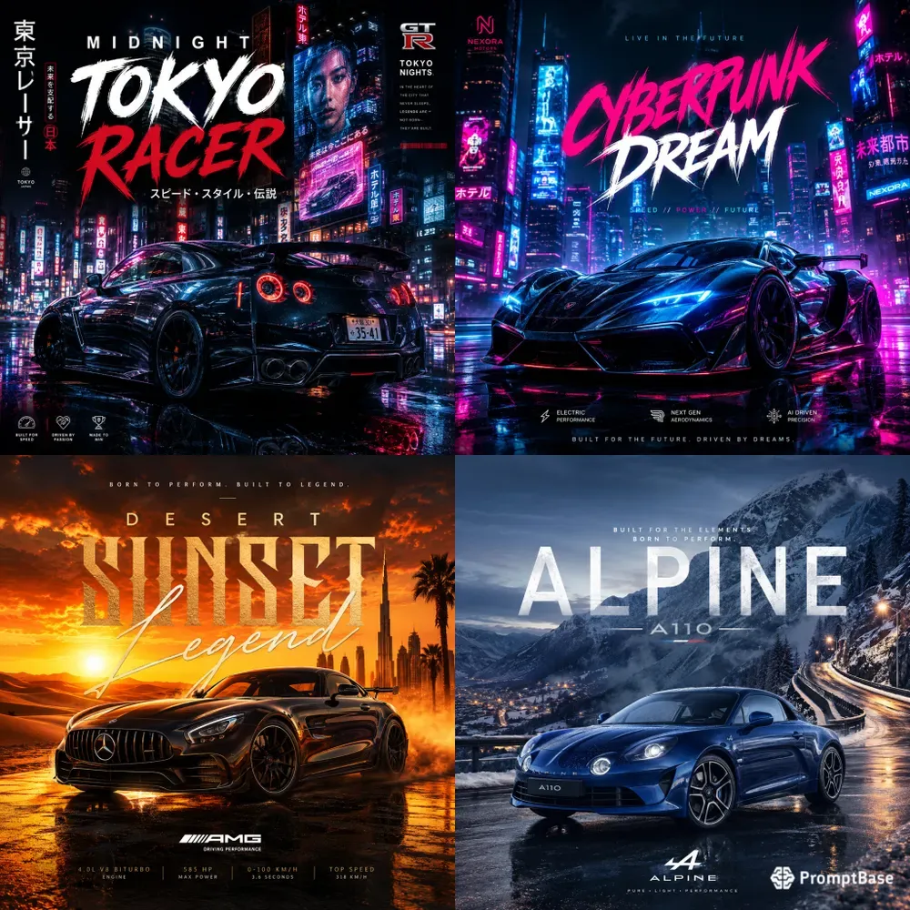 Luxury Performance Car Poster Generator