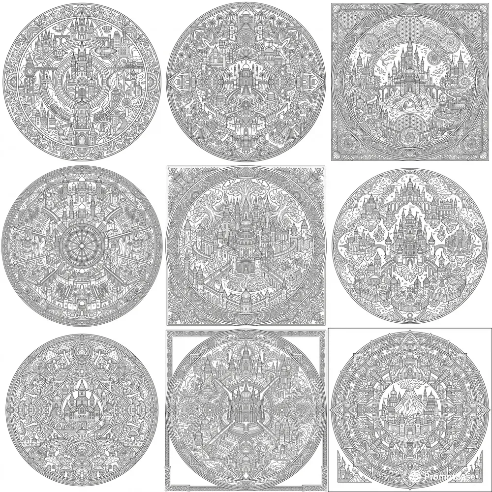 Fantasy Kingdom Mandala Generator