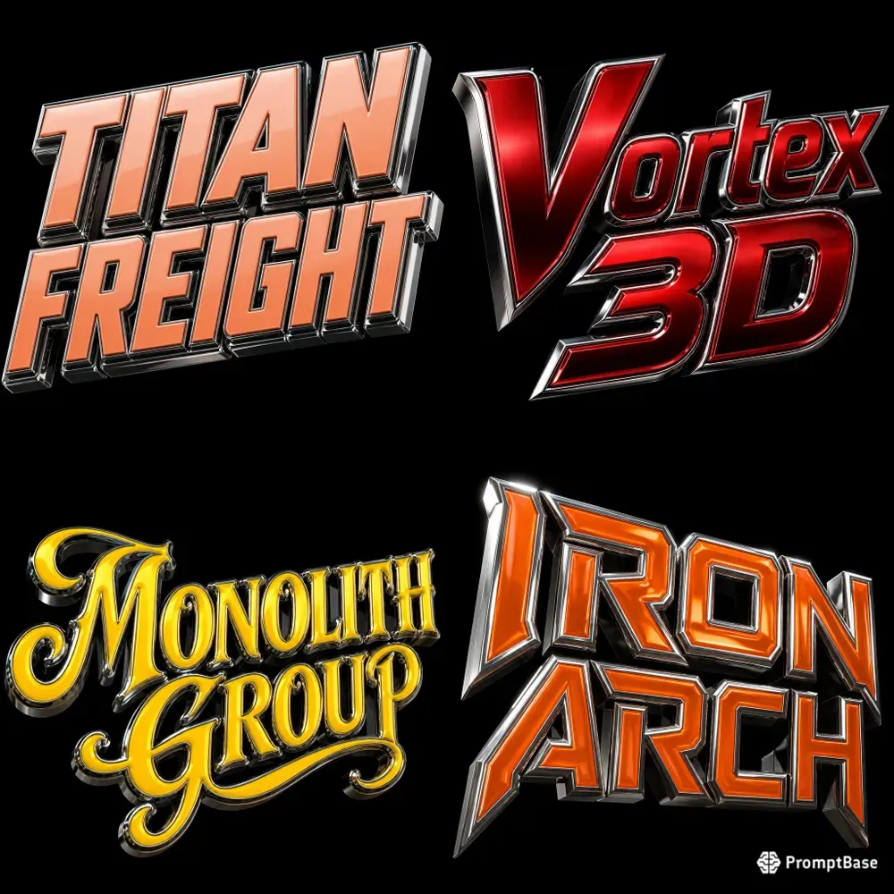Shiny 3D Logos
