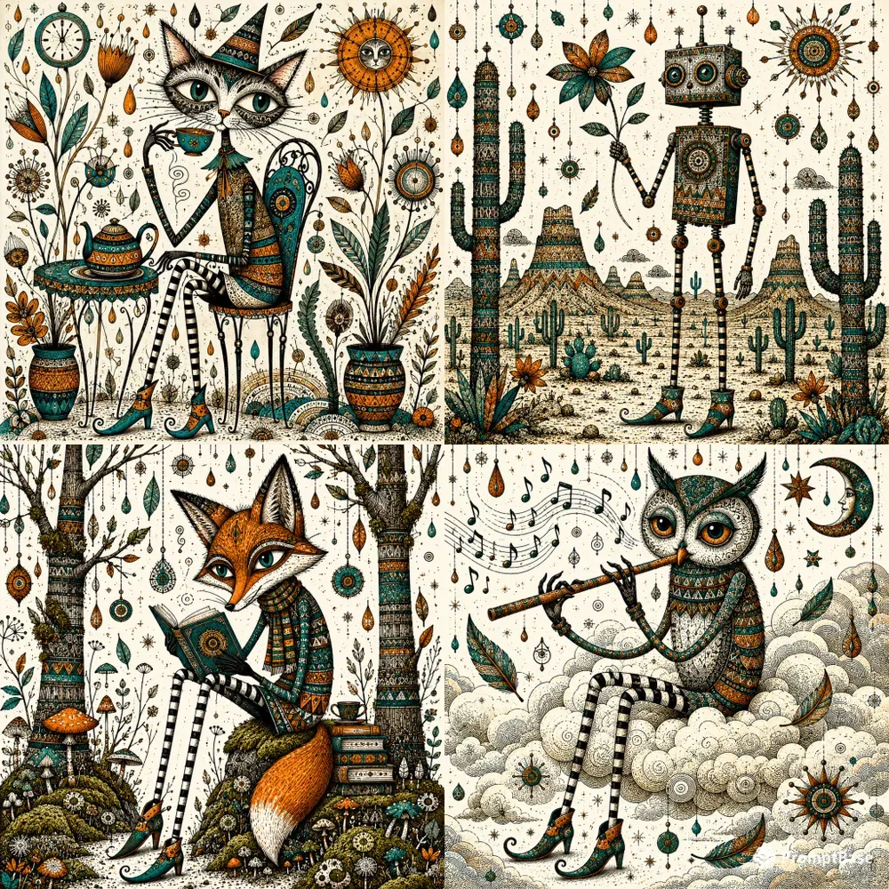 Whimsical Character Graphic Assets