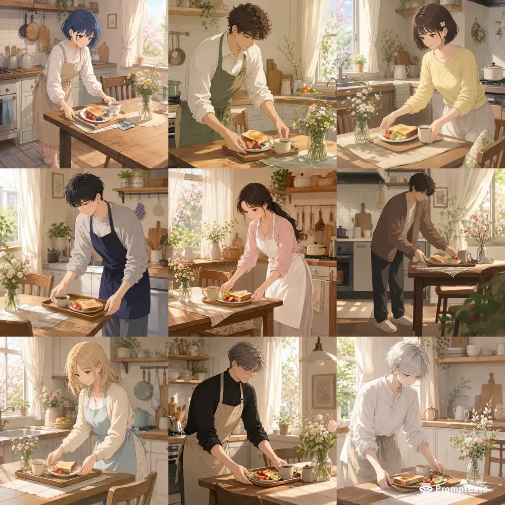 Soft Anime Spring Breakfasts