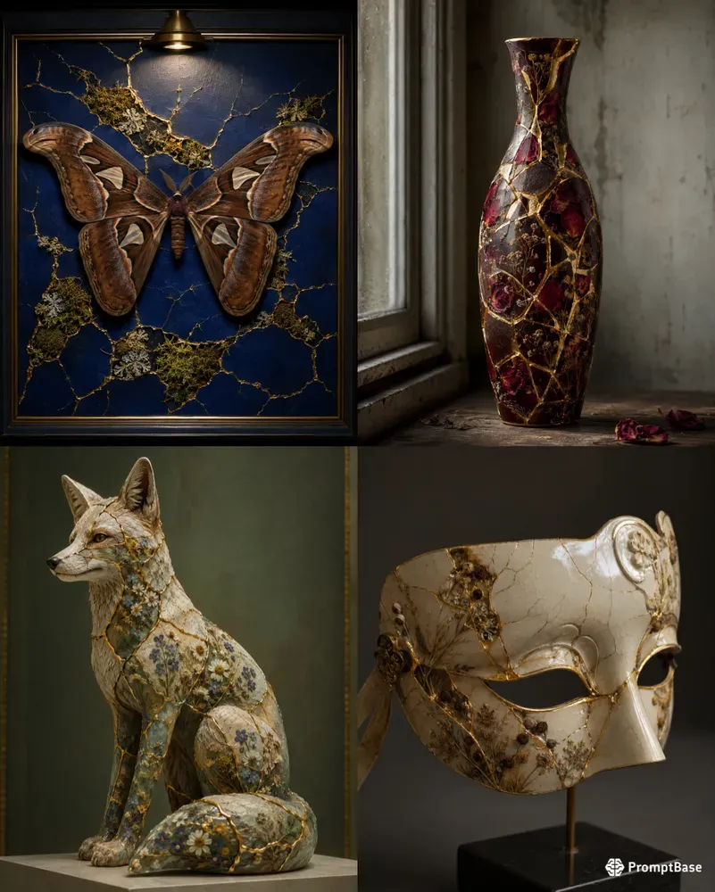 Kintsugi Herbarium Art