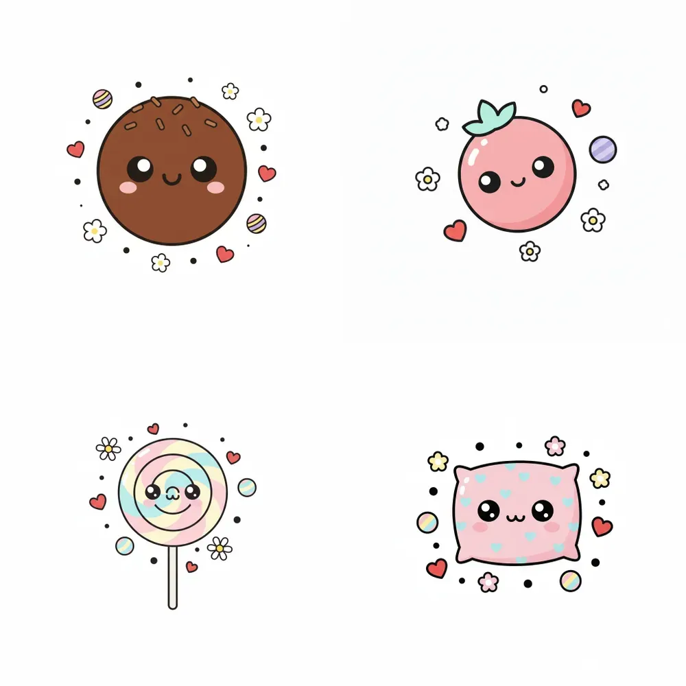 Kawaii Valentine Candy Clipart