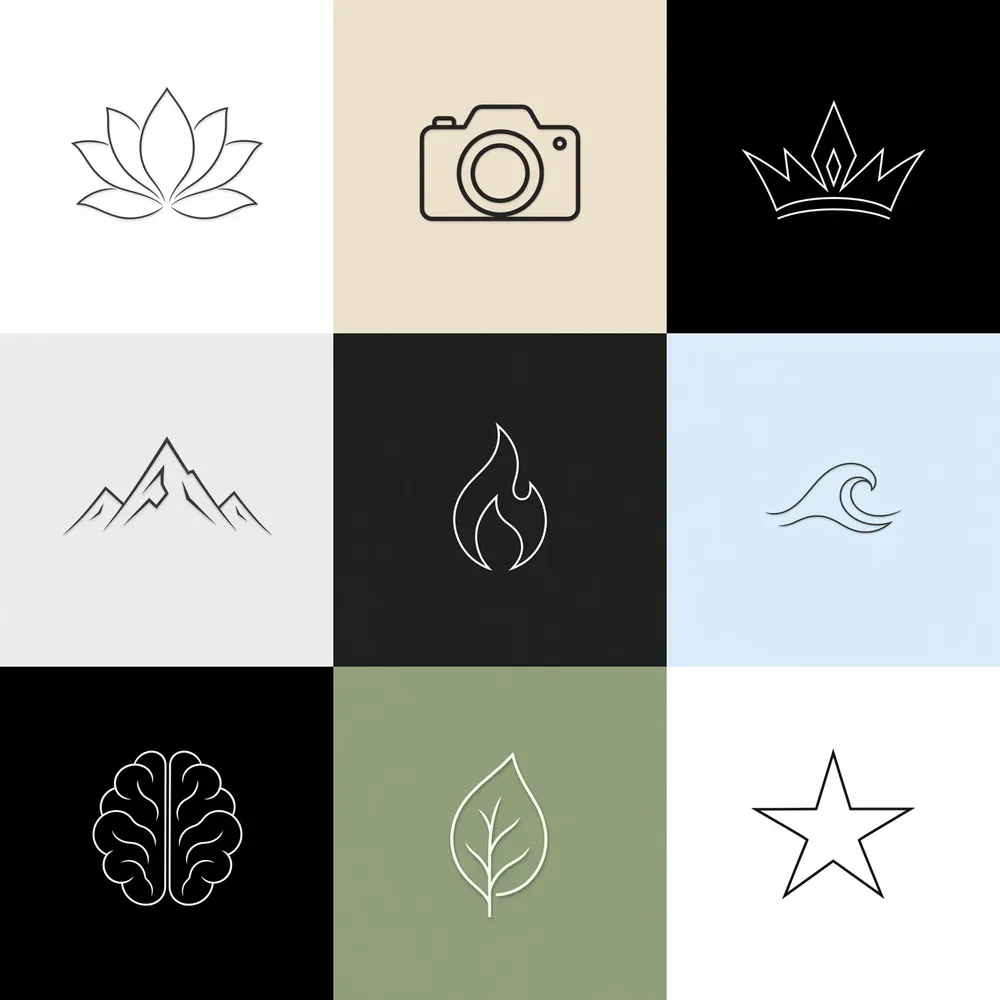 Minimalist Line Logo Builders