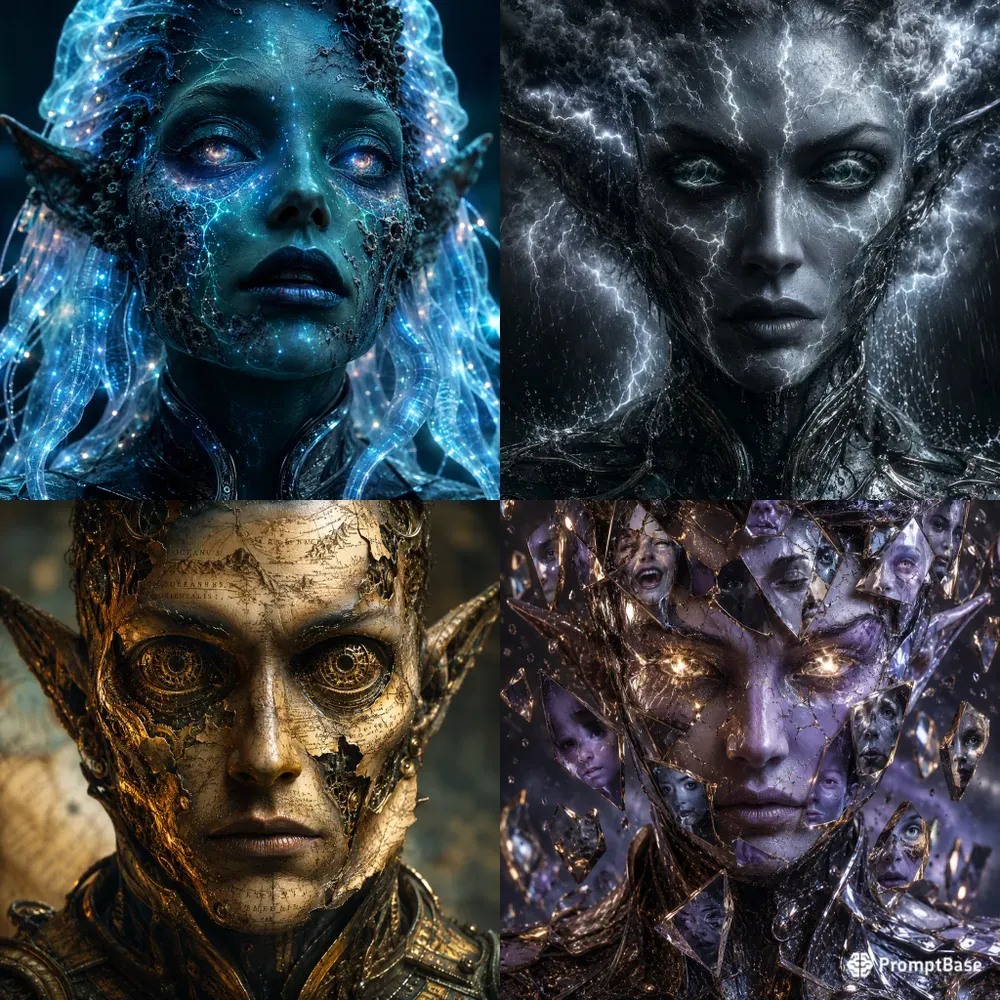 Fractured Cosmos Eyes Of Another Worlds