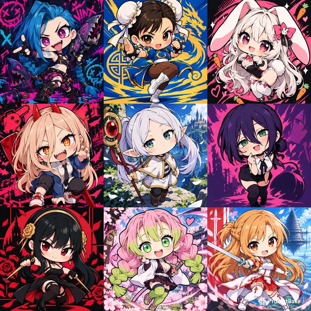 Cute Chibi Anime Character Designs