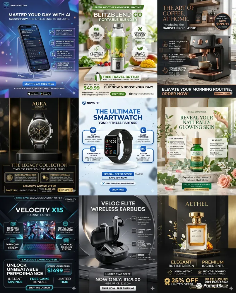 Product Showcase Card Ads Generator
