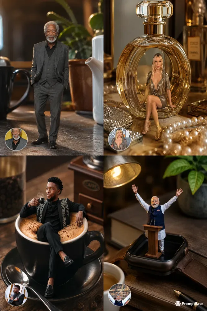 Surreal Miniature Cgi Portraits