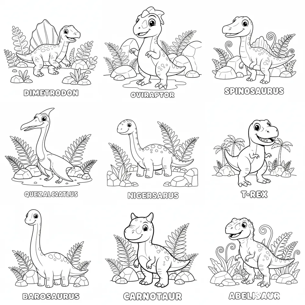 Dinosaur Coloring Pages For Kids