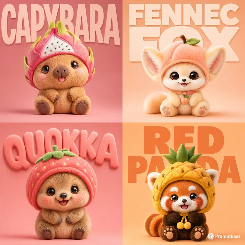 Fruit Hat Baby Critters