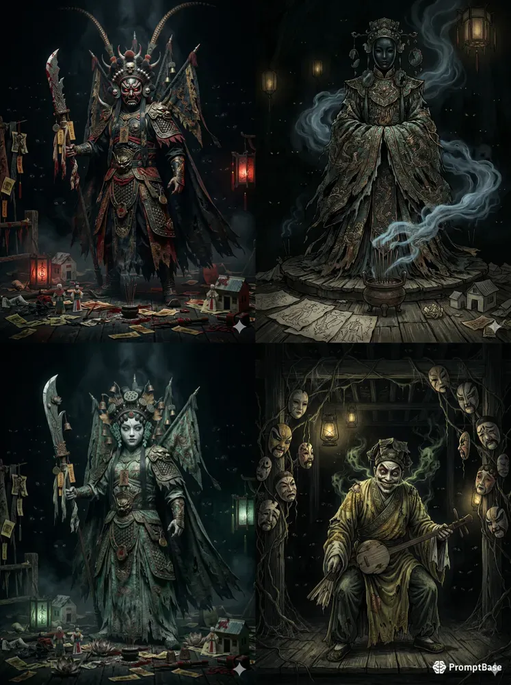 Dark Chinese Folklore Opera Horrors