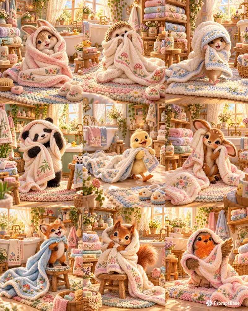 Cute Baby Towel Times