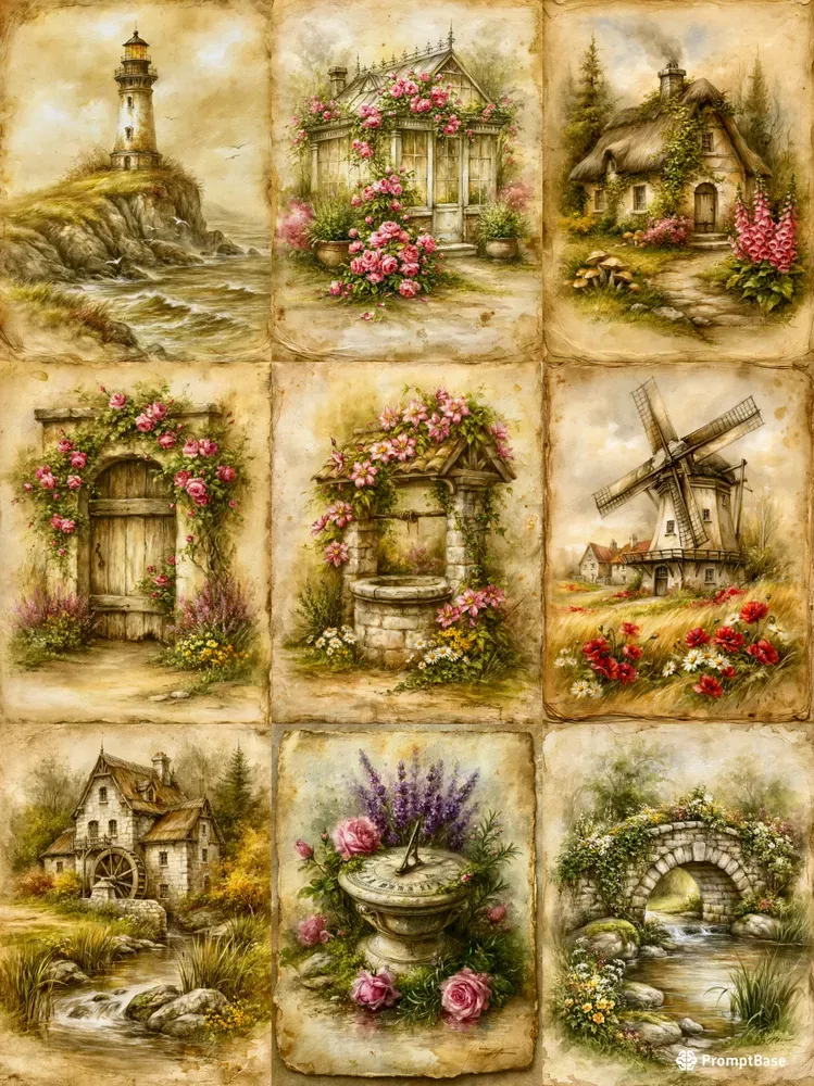Vintage Junk Journal Pages