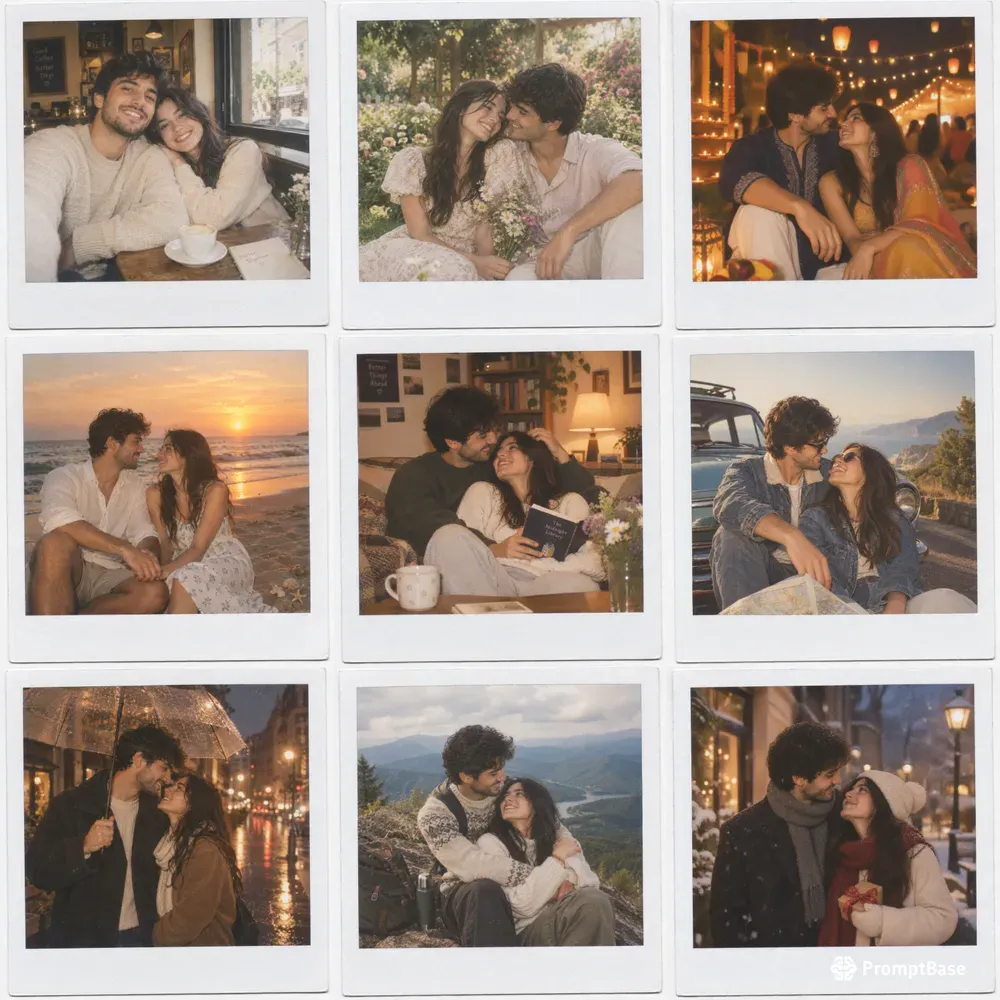 Romantic Couple Instax Portraits